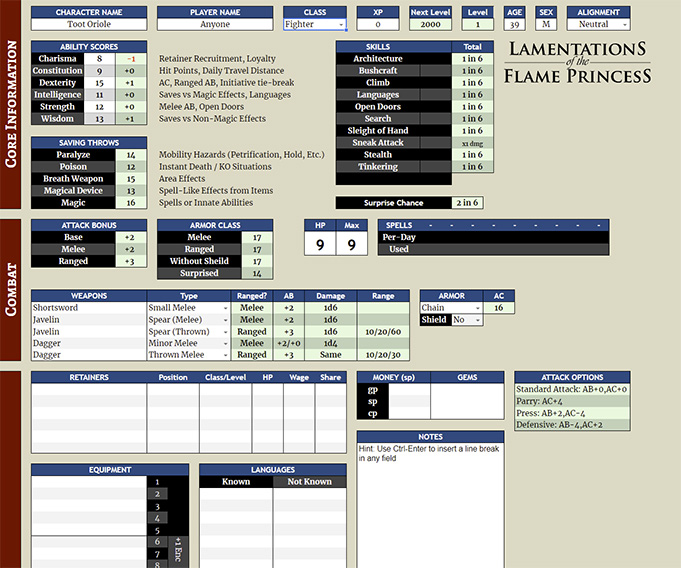 Google docs character sheet template Fyannbeng